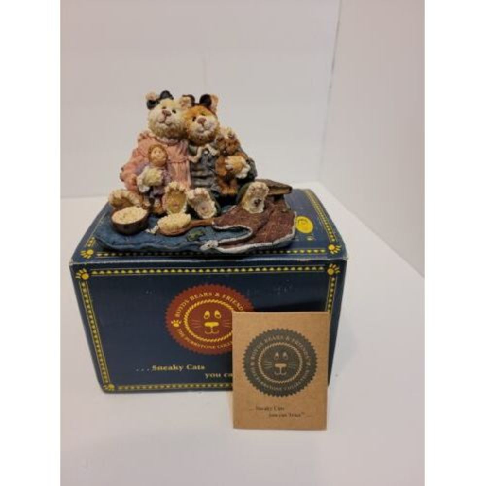 Boyds Bears figurines, Catarina &‎ Sassy...Purrfect Friends 3E/3133